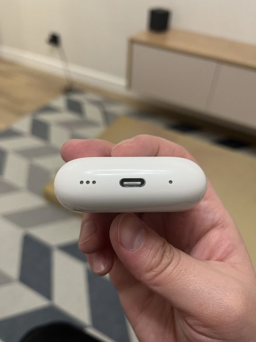 Apple AirPods Pro 2nd generation with Wireless MagSafe Charging Case.