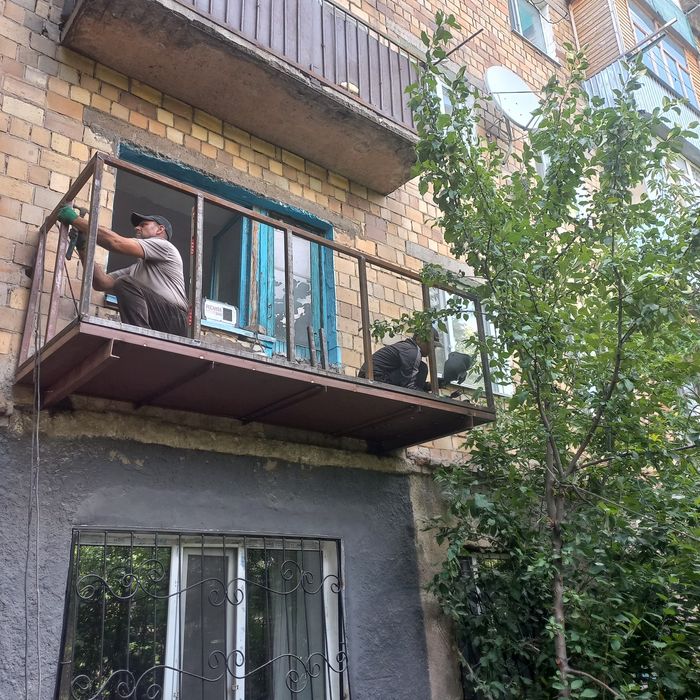 ремонт балкон и замена плит