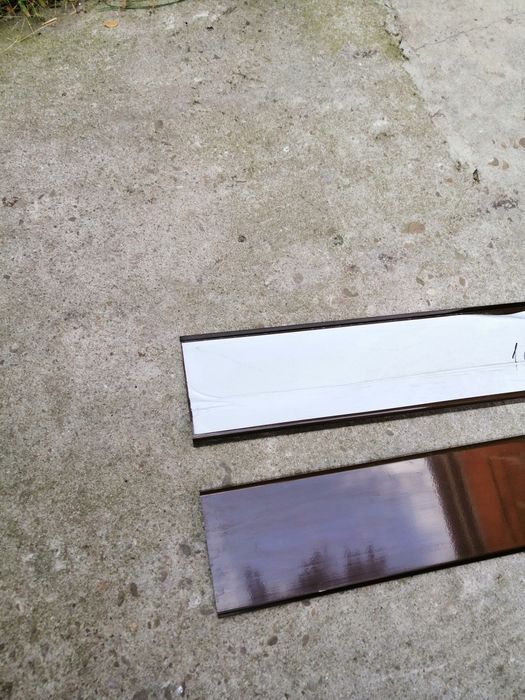 Glaf pervaz aluminiu maro pt ferestre  1m lungime cu 15cm latime /disponibil 2 bucati