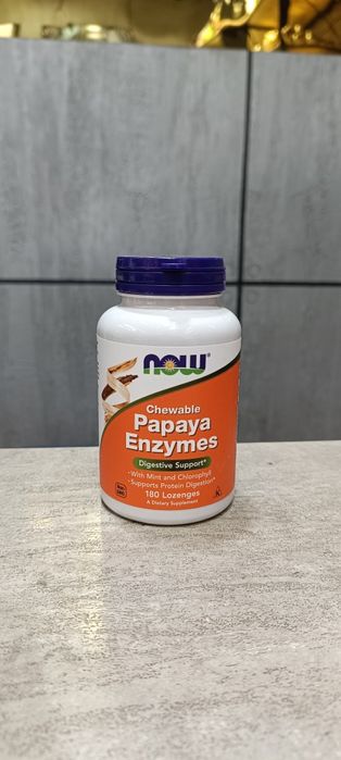 Now chewable papaya enzymes 180 lozenges