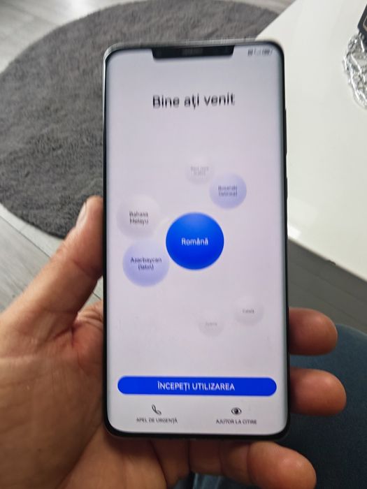 Huawei mate 50 pro, display ok, sticla  spate sparta pt piese