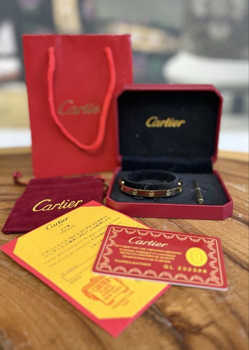 Bratara Cartier Aurie Love Marimea 16