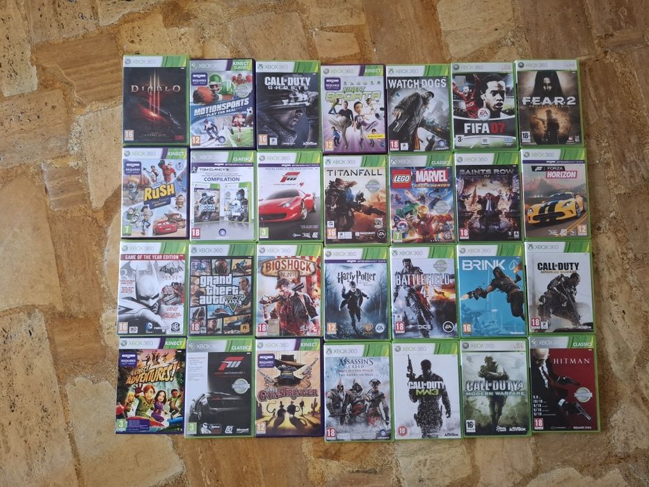 Xbox 360 + 2 Controllere + Kinect + Jocuri