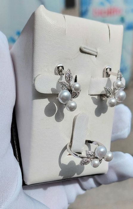 Комплекты Серебро 925. Жемчуг.