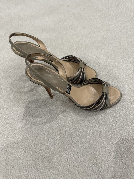 Дамски сандали с висок ток от естествена кожа на Ferre