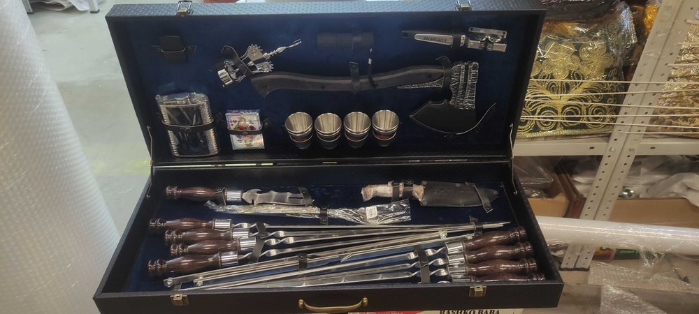 Подарочный набор шампуров|п от дарок|для мужчин|охота|рыбалка|