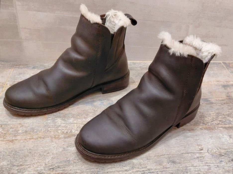 Дамски Кожени ботуши EMU Pioneer Leather, цвят Кафе, номер 39