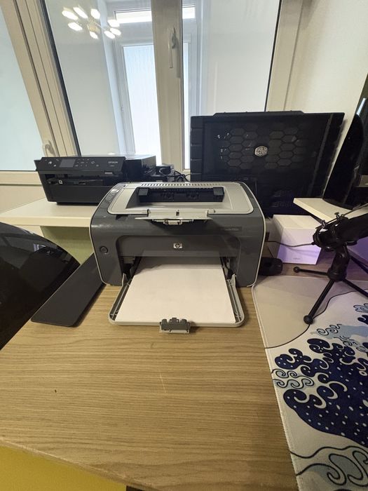 Черно-белый лазерный принтер HP LaserJet P1102s.