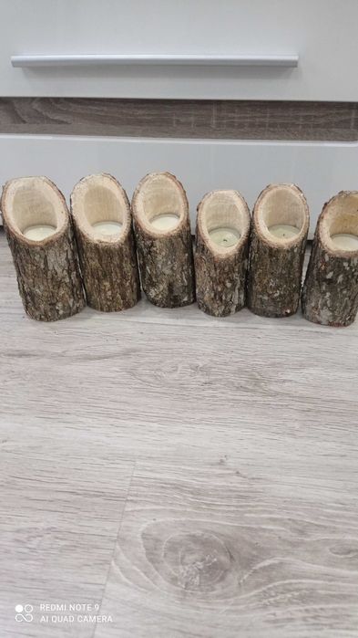 Дървени свещници