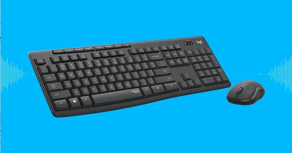 LOGITECH MK295 Бесшумный беспроводной комплект!Cрабатывают на 90% тише