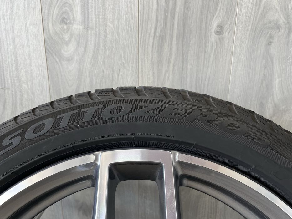 Оригинални джанти 19 цола АМГ 5х112 за Мерцедес ГЛЦ W253, ГЛЦ 43 АМГ/AMG със зимни гуми 245/45/19