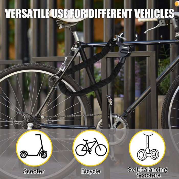 Брава против кражба за велосипед, скутер, ключалка тип белезници.