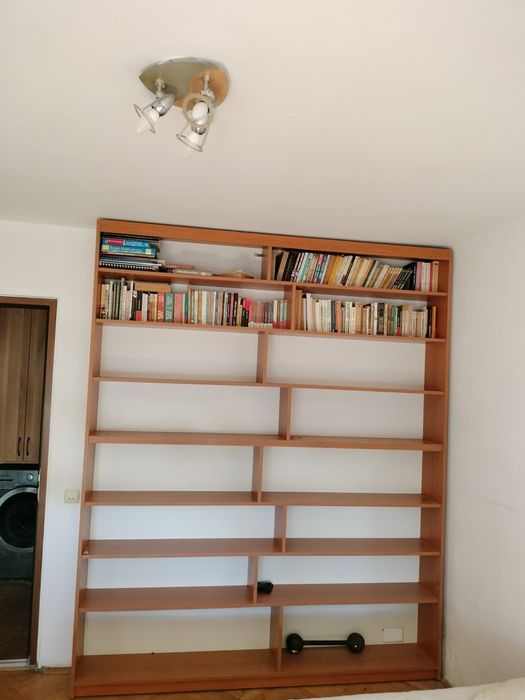 Vand bibliotecă din pal,200 cm lungime x 240 cm h, 25 adâncime