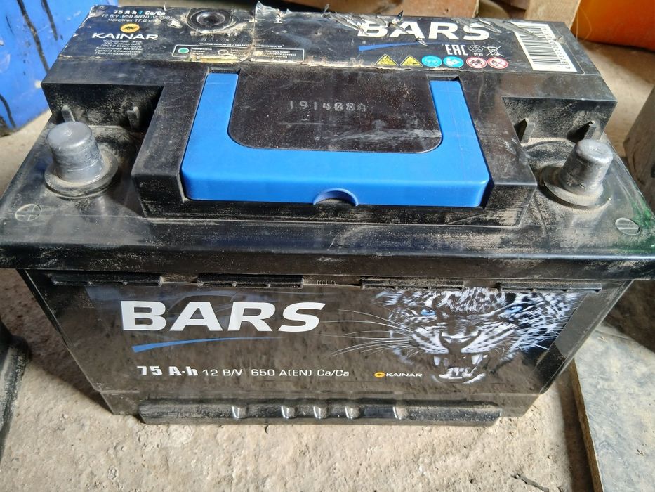 Аккумулятор  75и60ач  бу