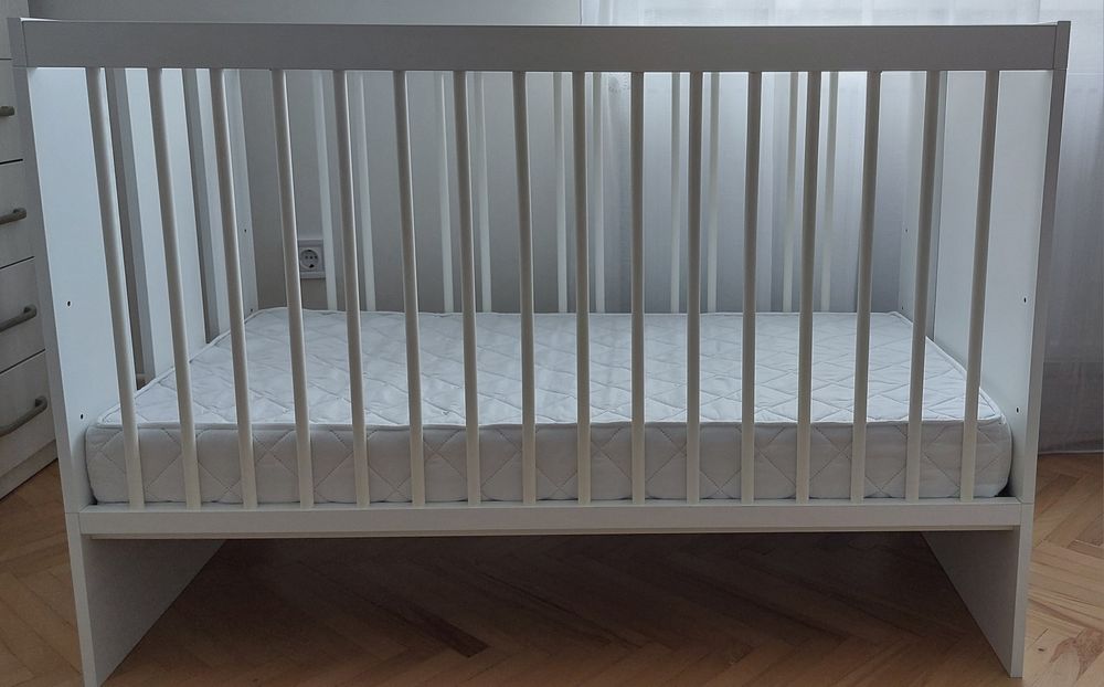 Patut 120x60 cu saltea cocos