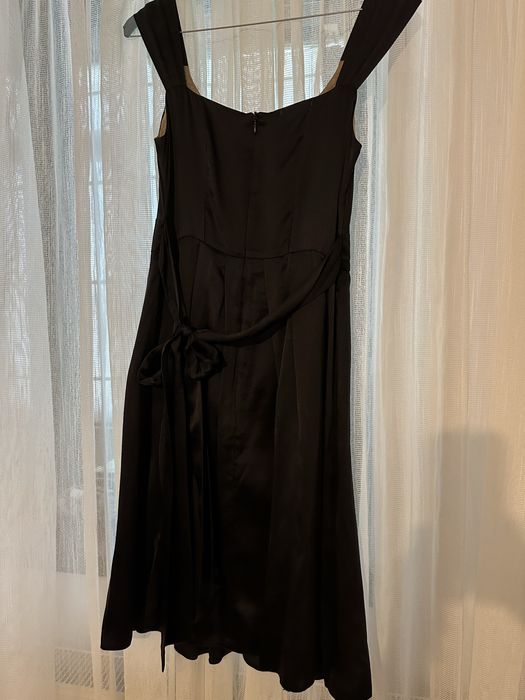Rochie de matase, neagra, marimea S