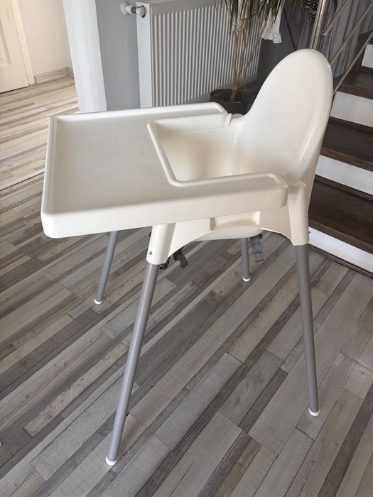 scaun înalt de masă bebe IKEA Antilop si tava