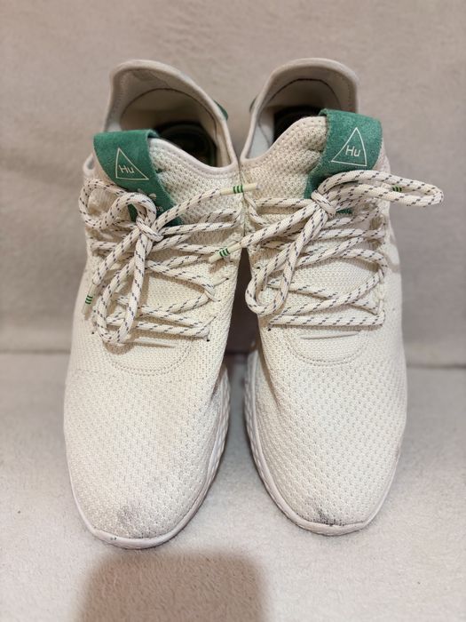 Adidas Pharrell Williams Tennis Hu Cream/Green - Mărimea 43 1/3