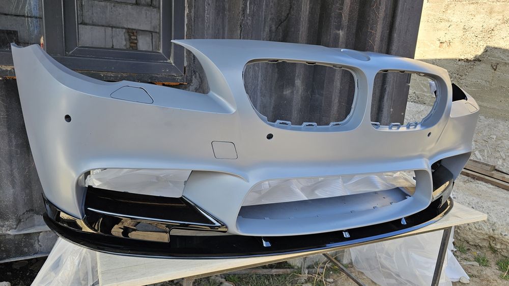 Губа сплиттер BMW F10 на передний бампер БМВ Ф10