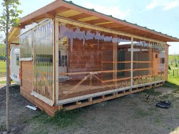 Ветрозащитни завеси, сенници, тенти, метални конструкции