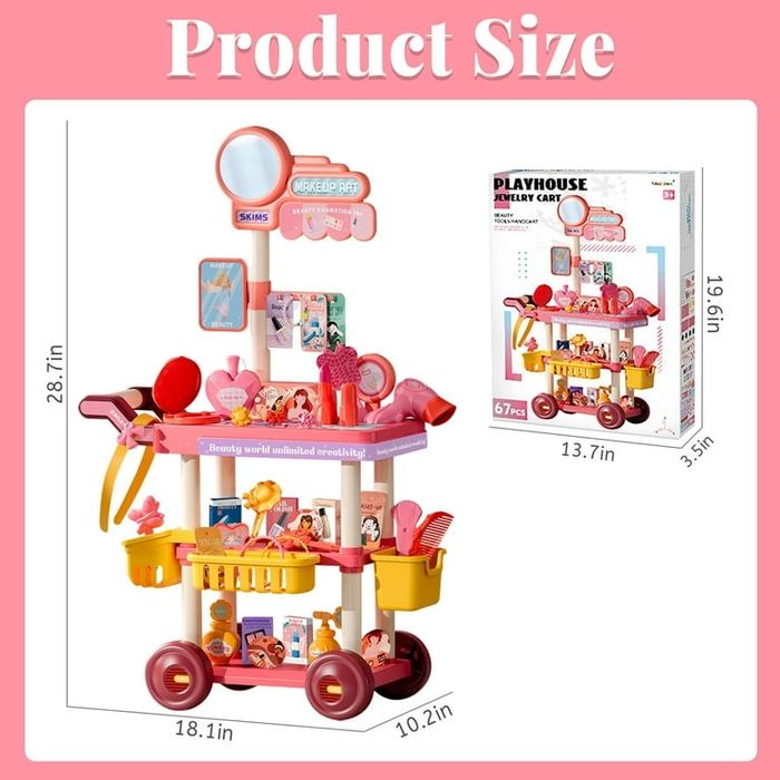 НОВИНКА! Тележка с аксессуарами для девочек