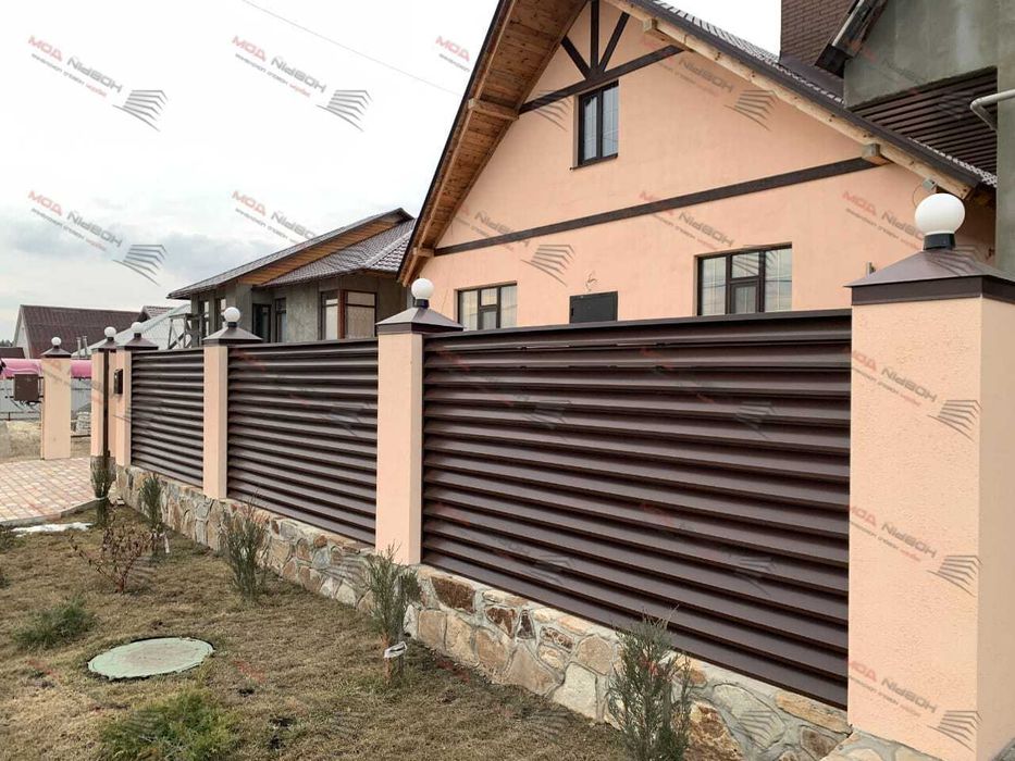 Забор жалюзи еврожалюзи