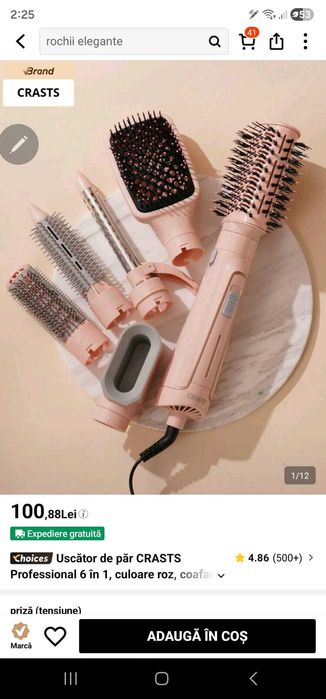 Perie electrica multifunctionala CRASTS