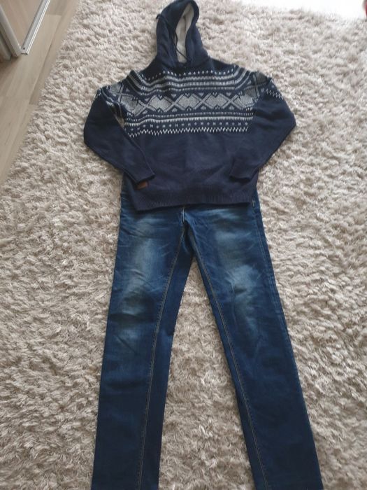 Bluza plus blugi marime M