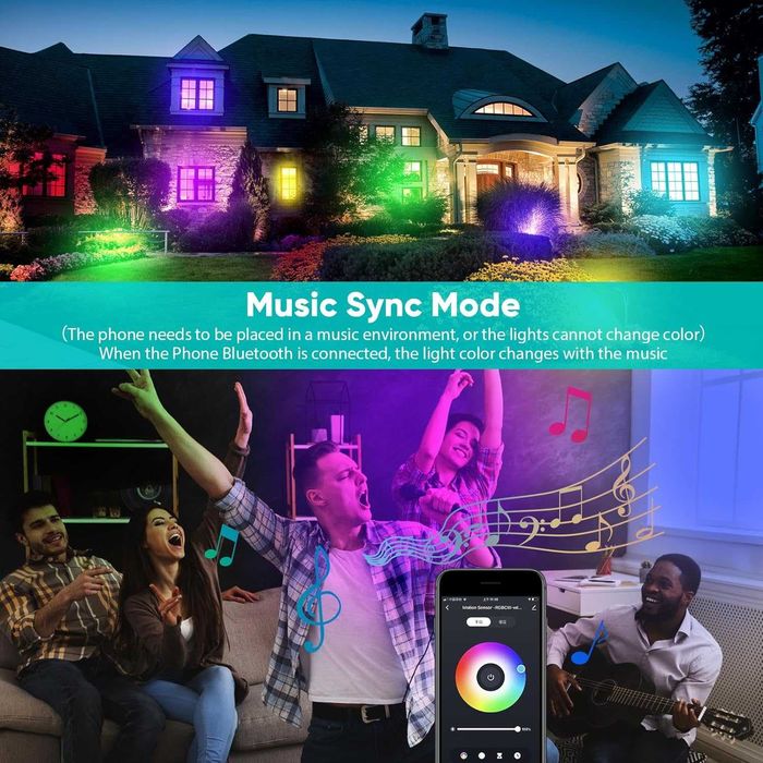 Соларна сензорна лампа с RGB, USB зареждане, IP64, работа с Alexa