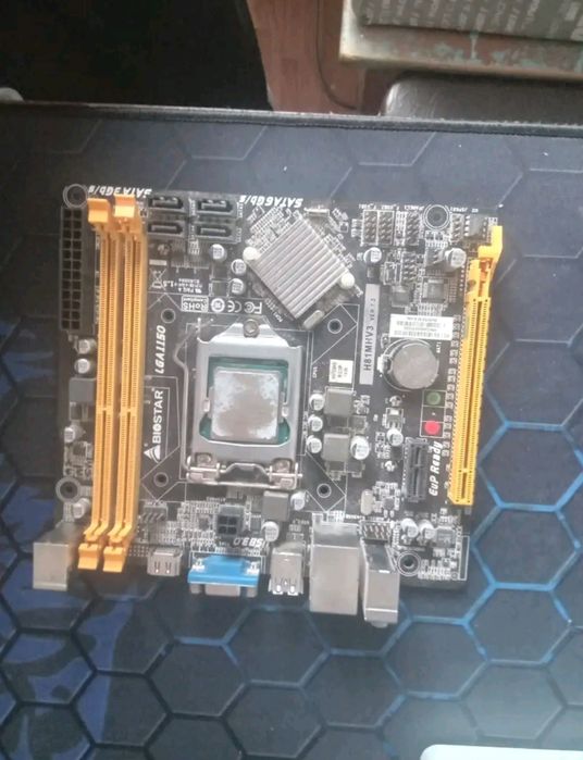 biostar h81mhv3 проц+озу+мать