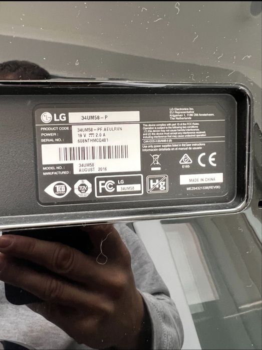 Monitor LG 34UM58