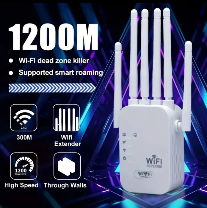 Router Wireless Amplificator Semnal Dual Extender Wifi Repeater 1200MB
