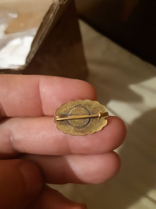 Царска значка "Св. Св. Кирил и Методий" с емайл от царско време