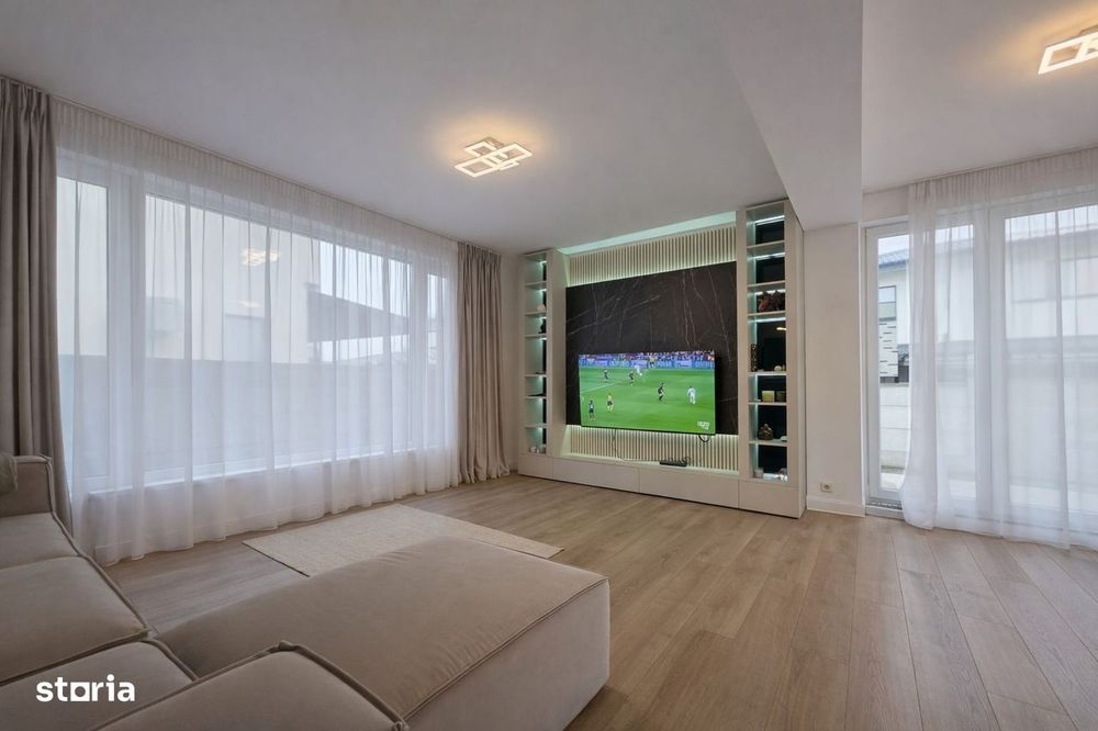 Vilă individuală nouă, 4 camere, 3 băi, în Tunari - AeroCity