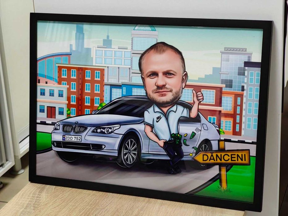 Caricaturi la comanda. Realizate 100% manual FARA AI. Cadou excelent.