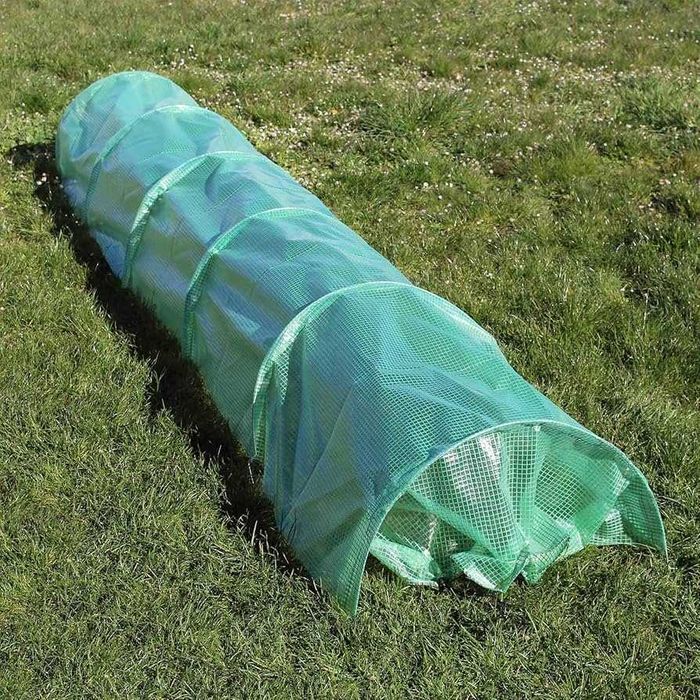 Тунел парник за лехи с армиран найлон сгъваема тунелна оранжерия метал