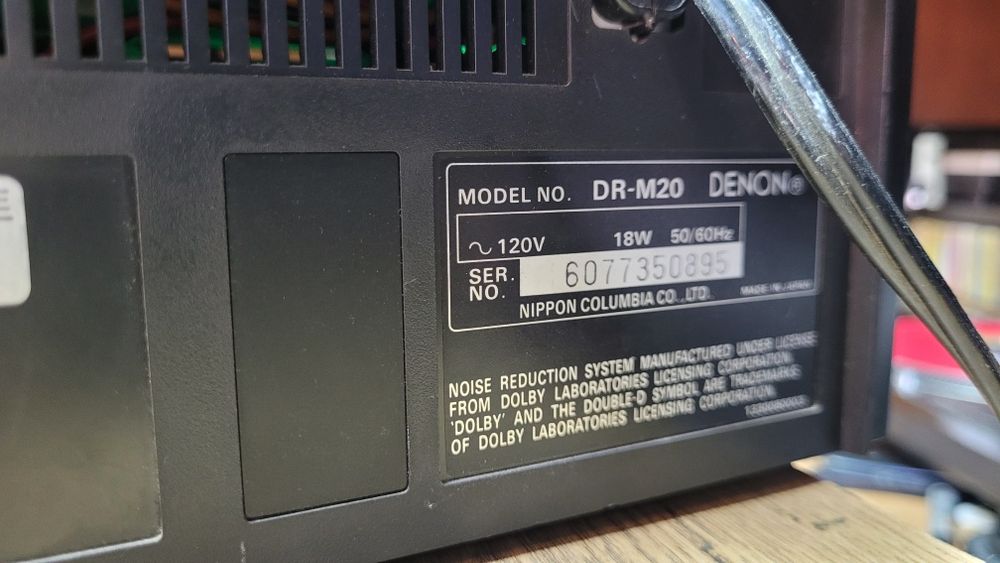 Cassette Deck Denon DR-20 japan