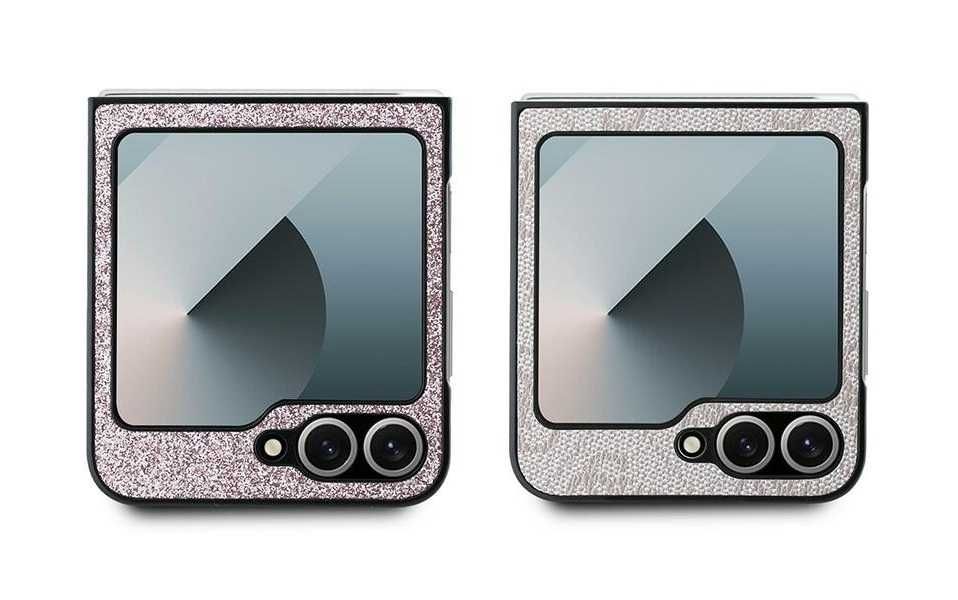 Samsung Galaxy Z Flip6 - Оригинален Кейс GUESS Metal Logo / Glitter