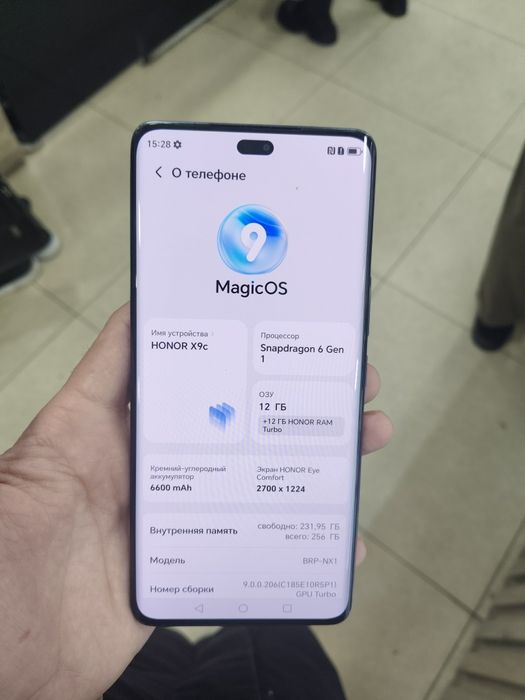 HONOR X9c xotrasi 12+12.256gb 2ta sim ime utgan afetsalne