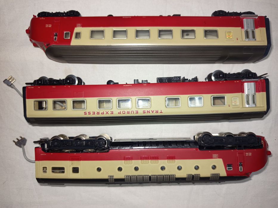 Set automotor HO TEE Marklin Hamo DC trenulețe diorame