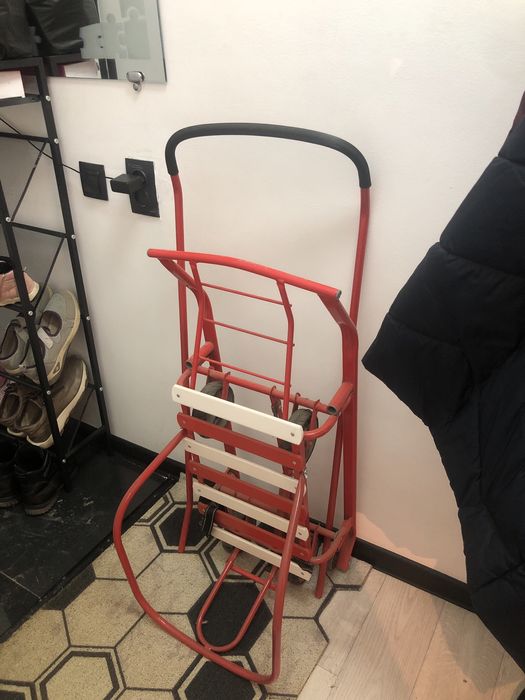 Санка с колесами