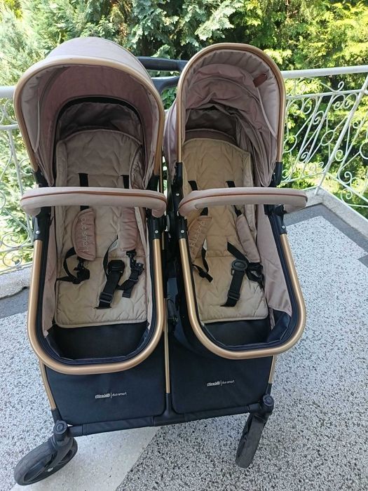 Количка Chipolino Duo Smart 3в1, Столчета за кола, Столчета за хранене Milk Shake, Обиколници Cotton Hug, Нагревател Chicco! !