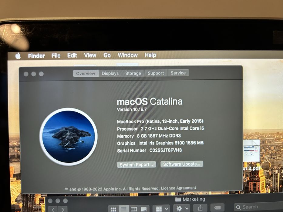 Placa de baza A1502 8gb i5 macbook pro late 2015 13 inch