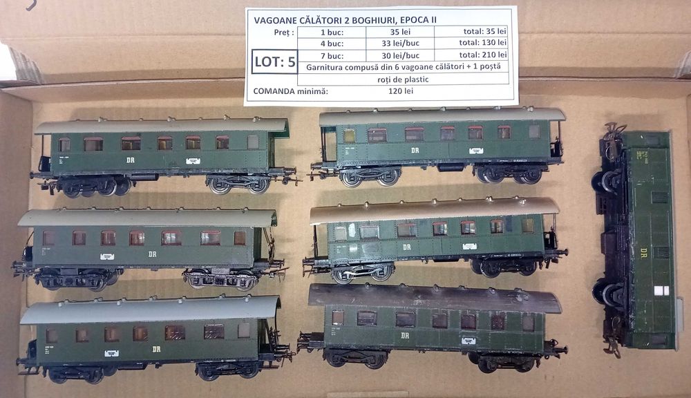 VÂND Vagoane diferite mărci, scara HO