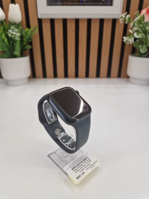 Apple Watch Seria 9 Celular 45mm Curea Silicon Garantie ! #52249