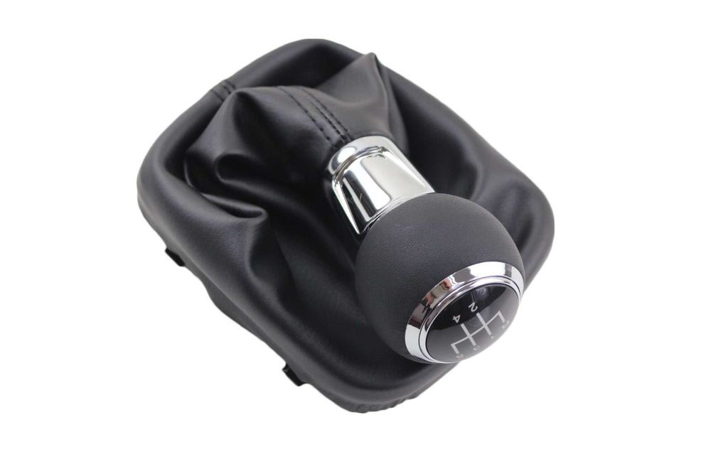 Кожена Топка за скоростен лост с Маншон за Ауди Audi A3 S3 8P 5/6ск.