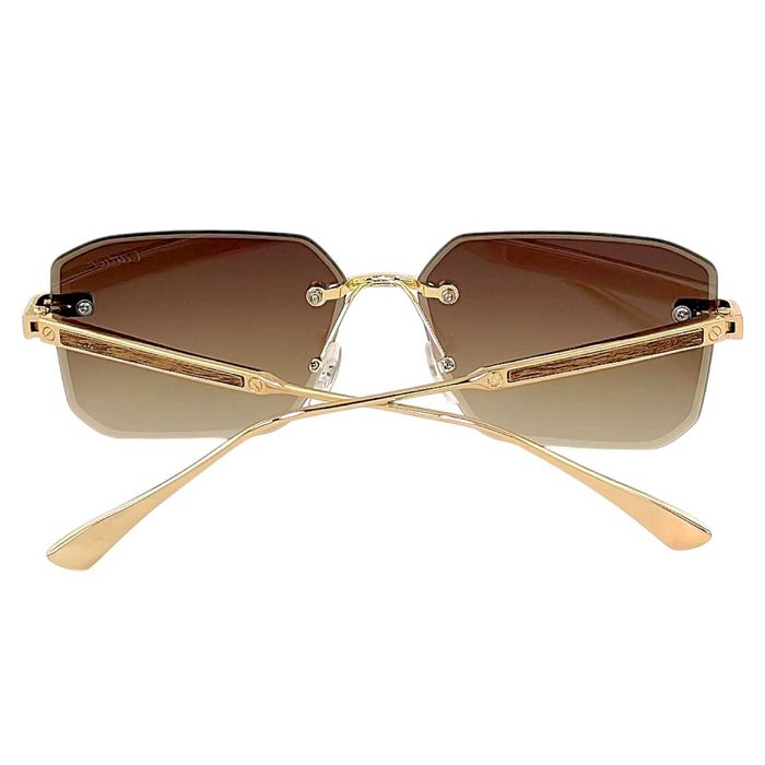 Cartier EBONY Унисекс слънчеви очила 2026 с акцент истинско дърво