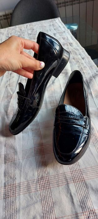 Дамски обувки естествена кожа Clark