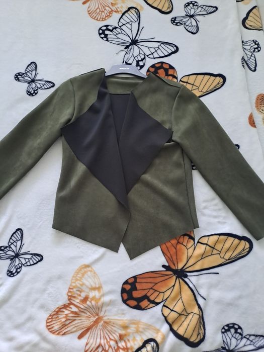 Blaizer de piele întoarsă