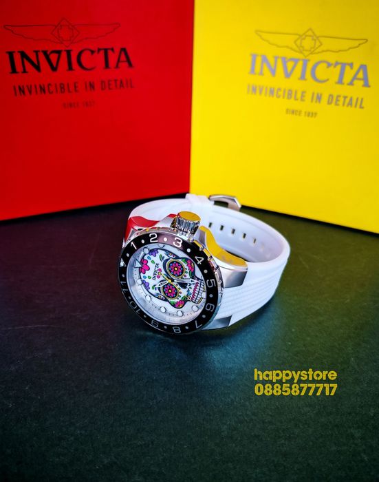 INVICTA Muertos White 50 mm, Инвикта нов ръчен часовник